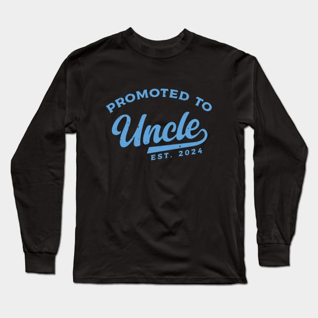 Promoted To Uncle 2024, Soon to Be Uncle Vintage Long Sleeve T-Shirt by Danny.bel